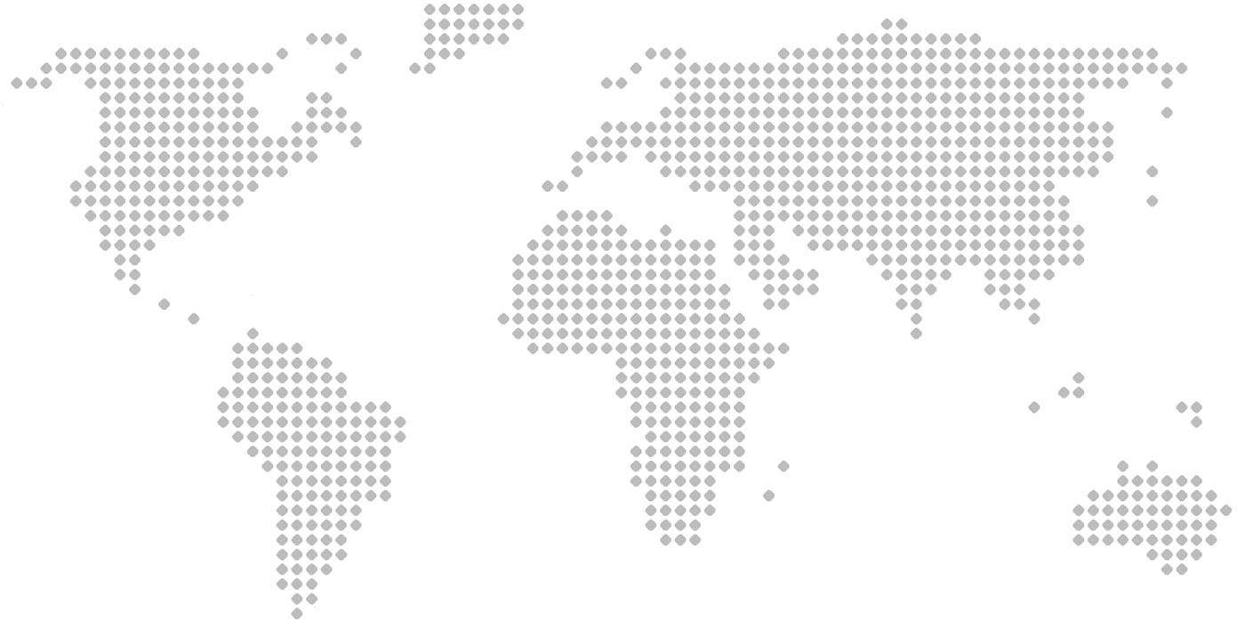 A dotted world map