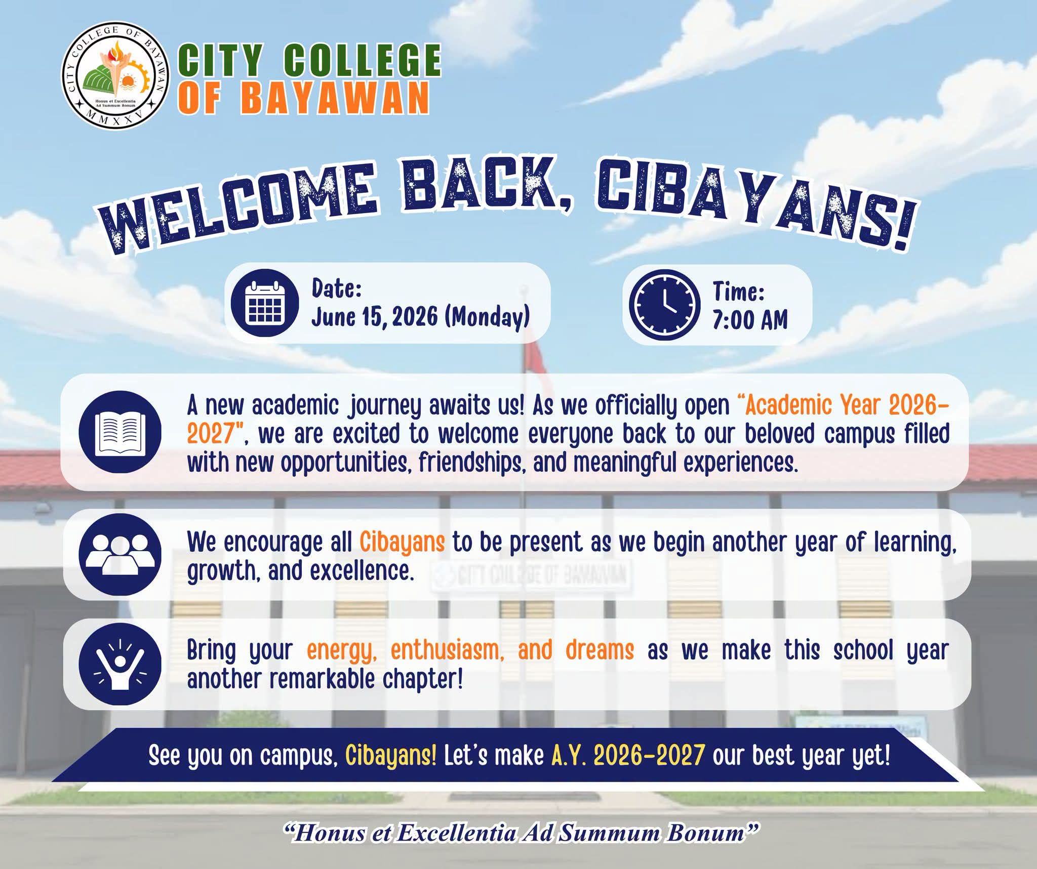 CCB Opening of Classes