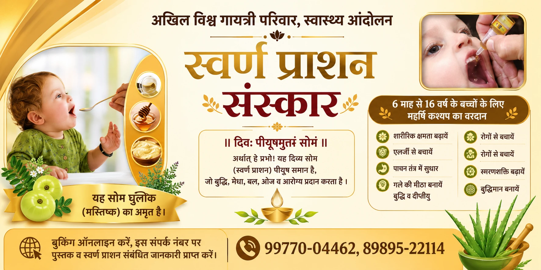 स्वर्ण प्राशन संस्कार