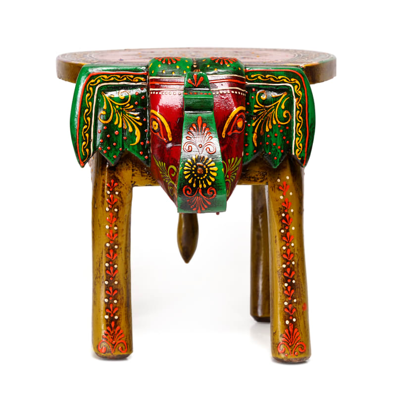 Elephant Stool — Forest Green