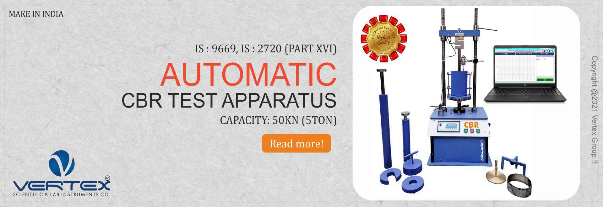 Automatic California Bearing Ratio- CBR- 50kn (5Ton)-India