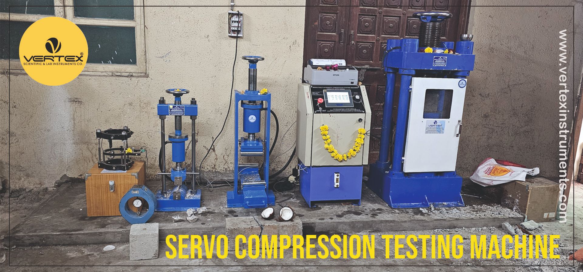 Semi Automatic Touch Panel Compression Testing Machine 2000kN-India