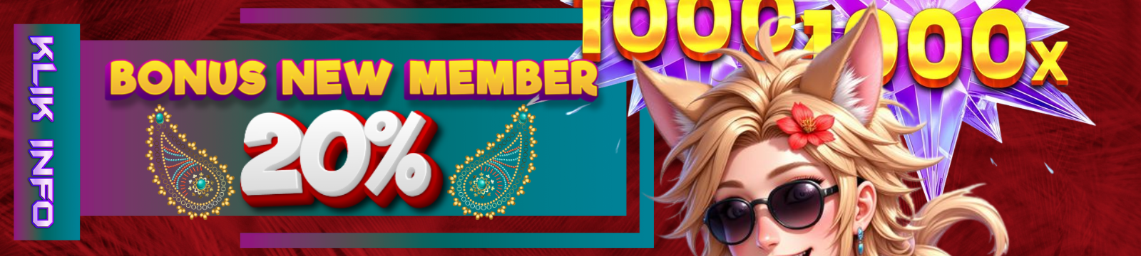 BONUS NEW MEMBER 20%
