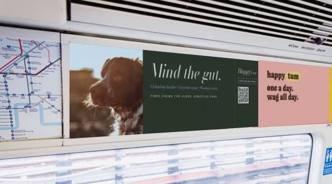 Field Notes Tube ad mock-up: car panels, with belly laugh next door