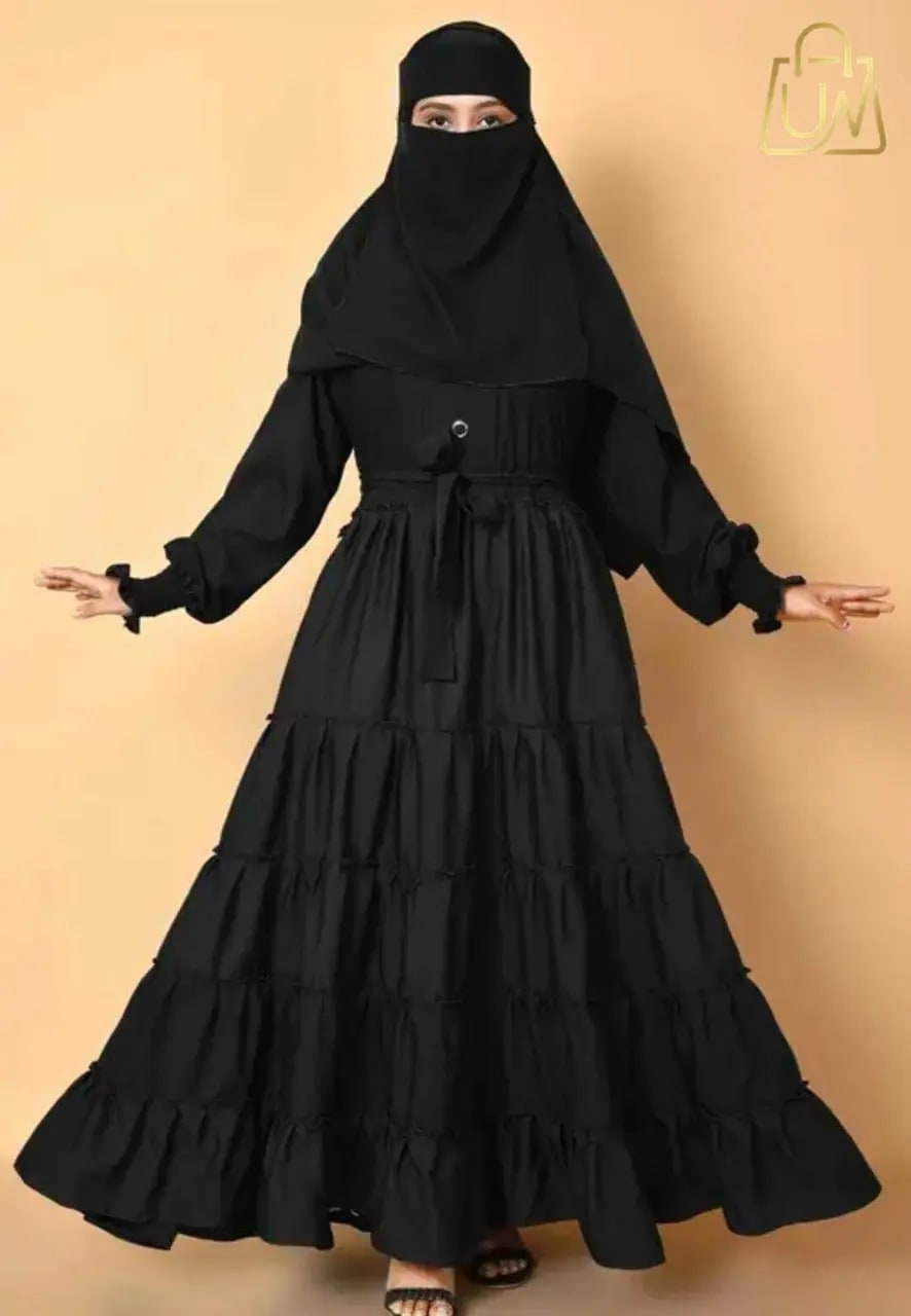 PREMIUM PARADISE COTTON BLEND BURQA SET