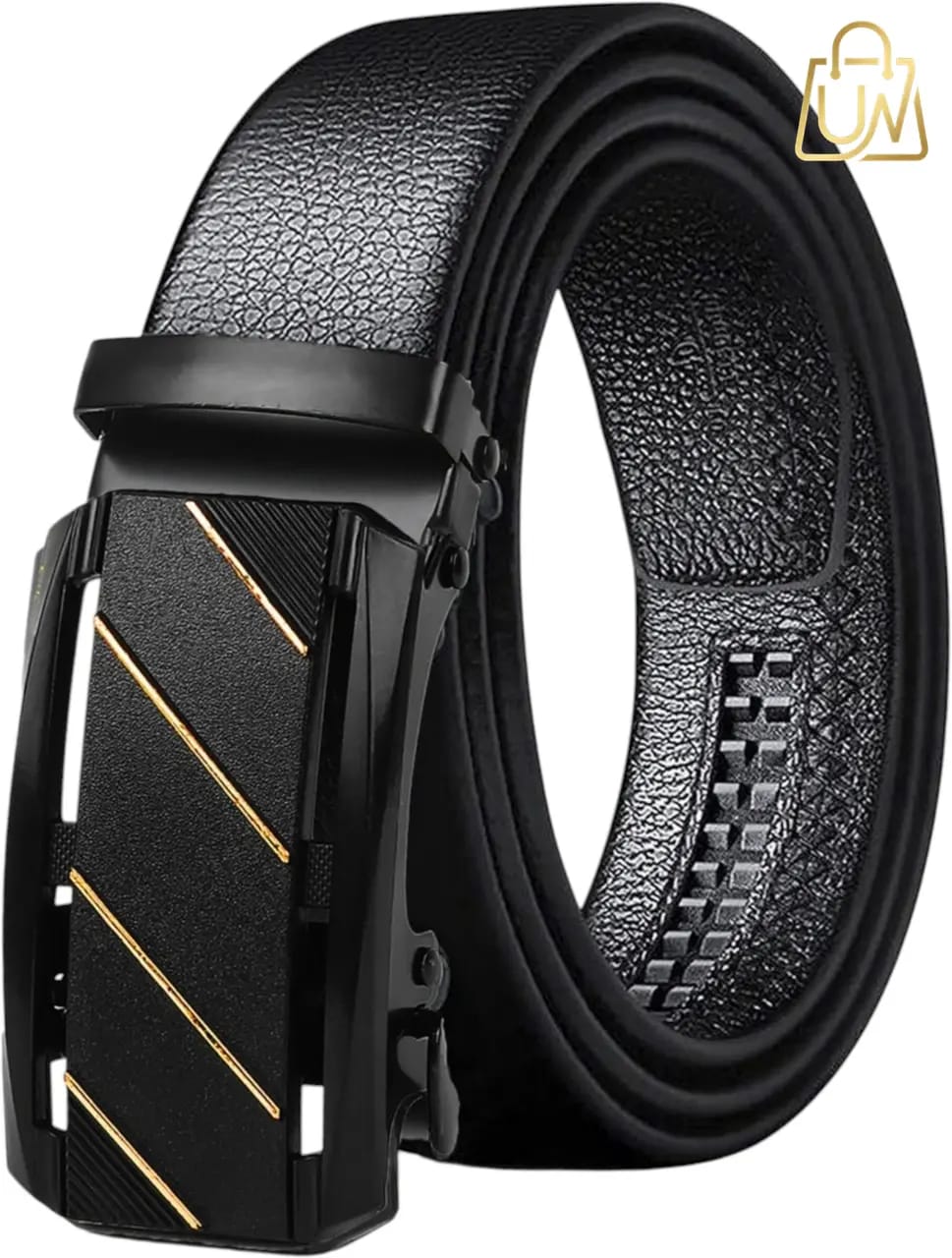 PROVOGUE Men's Black Autolock Grip Formal & Casual Belt