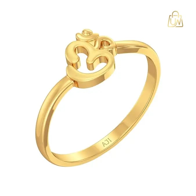Joyalukkas 22K (916) Ohm Design Gold Ring (0.76 Grams) – For Kids & Girls