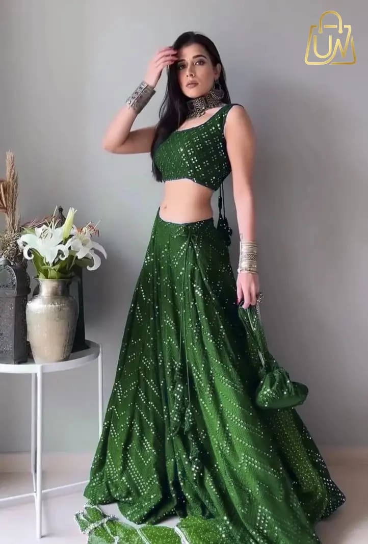 Reelove Factory Designer Embroidered Semi-Stitched Lehenga Choli