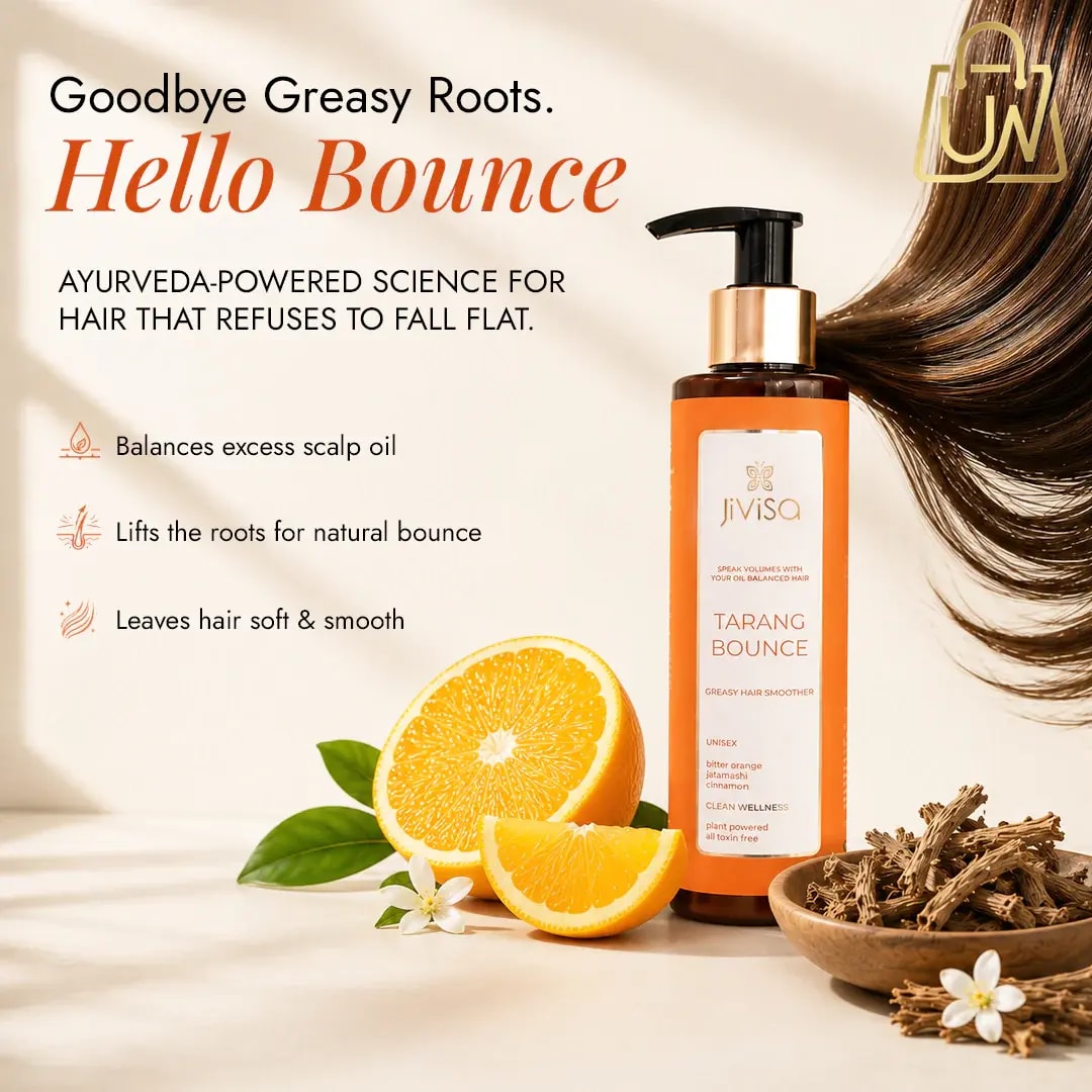 Jivisa Tarang Bounce Shampoo For Oily Scalp & Dry Frizzy Hair - 200ml