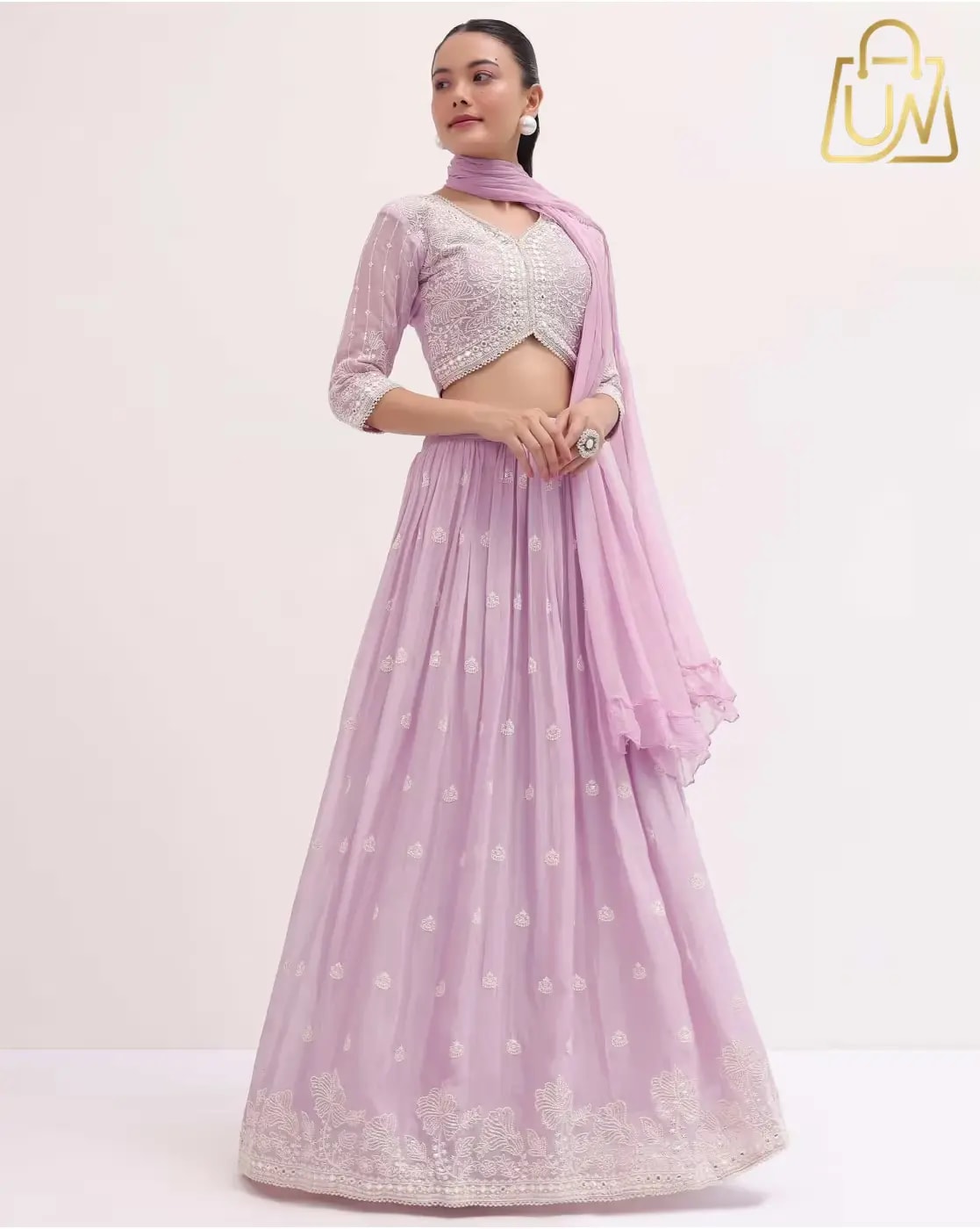 Fabpixel Luxe Embellished & Embroidery Lehenga Choli Set