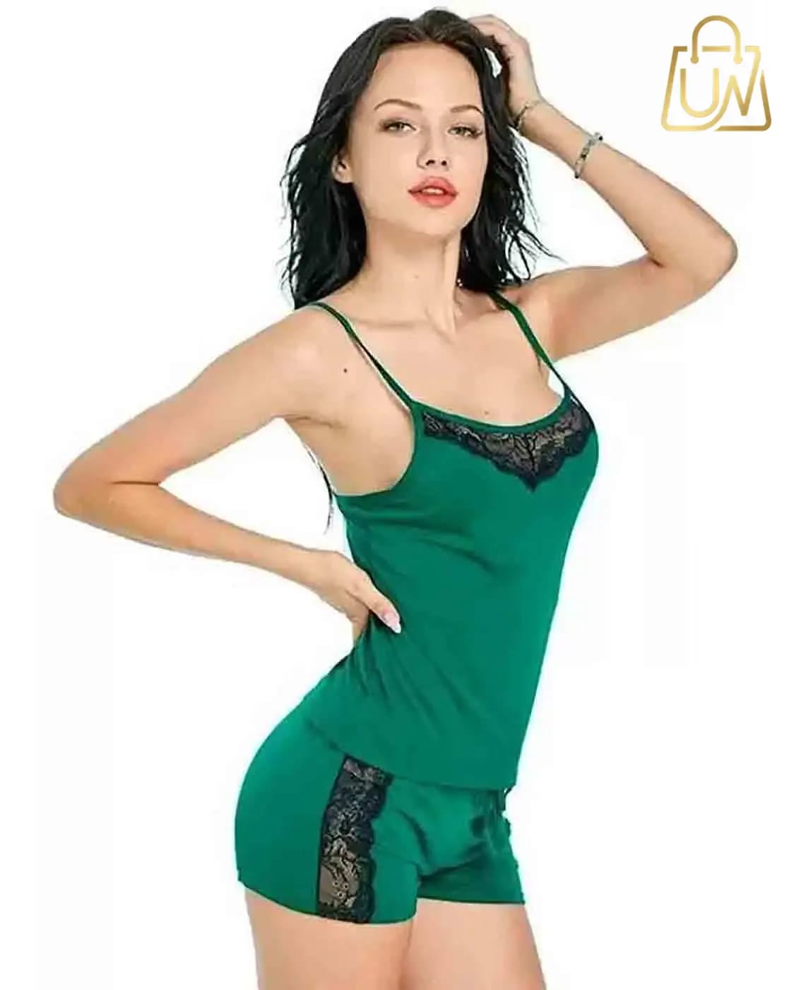 FASHION COMFORTZ: Elegant Lace & Net Babydoll Nightwear