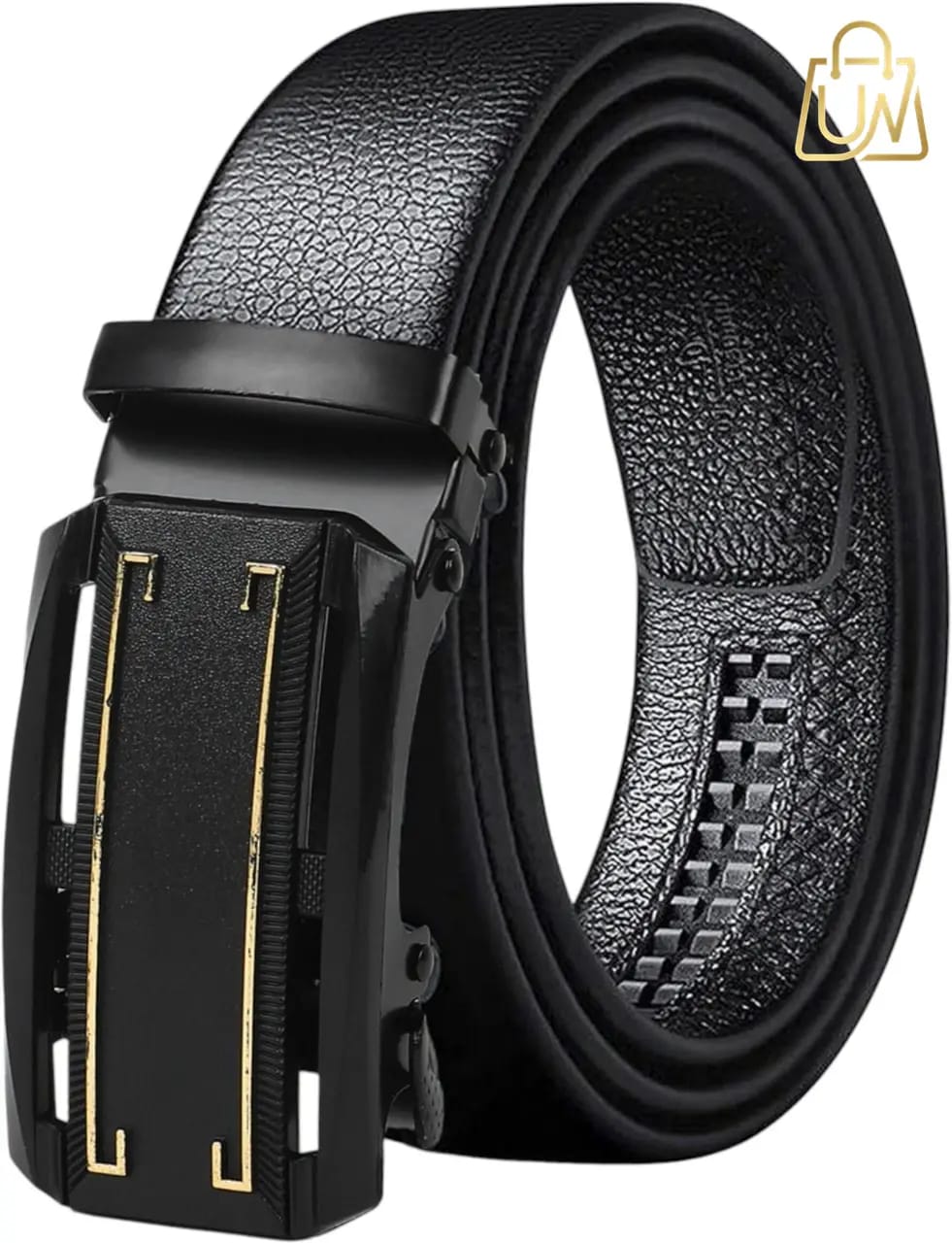 PROVOGUE Men's Black Autolock Grip Formal & Casual Belt