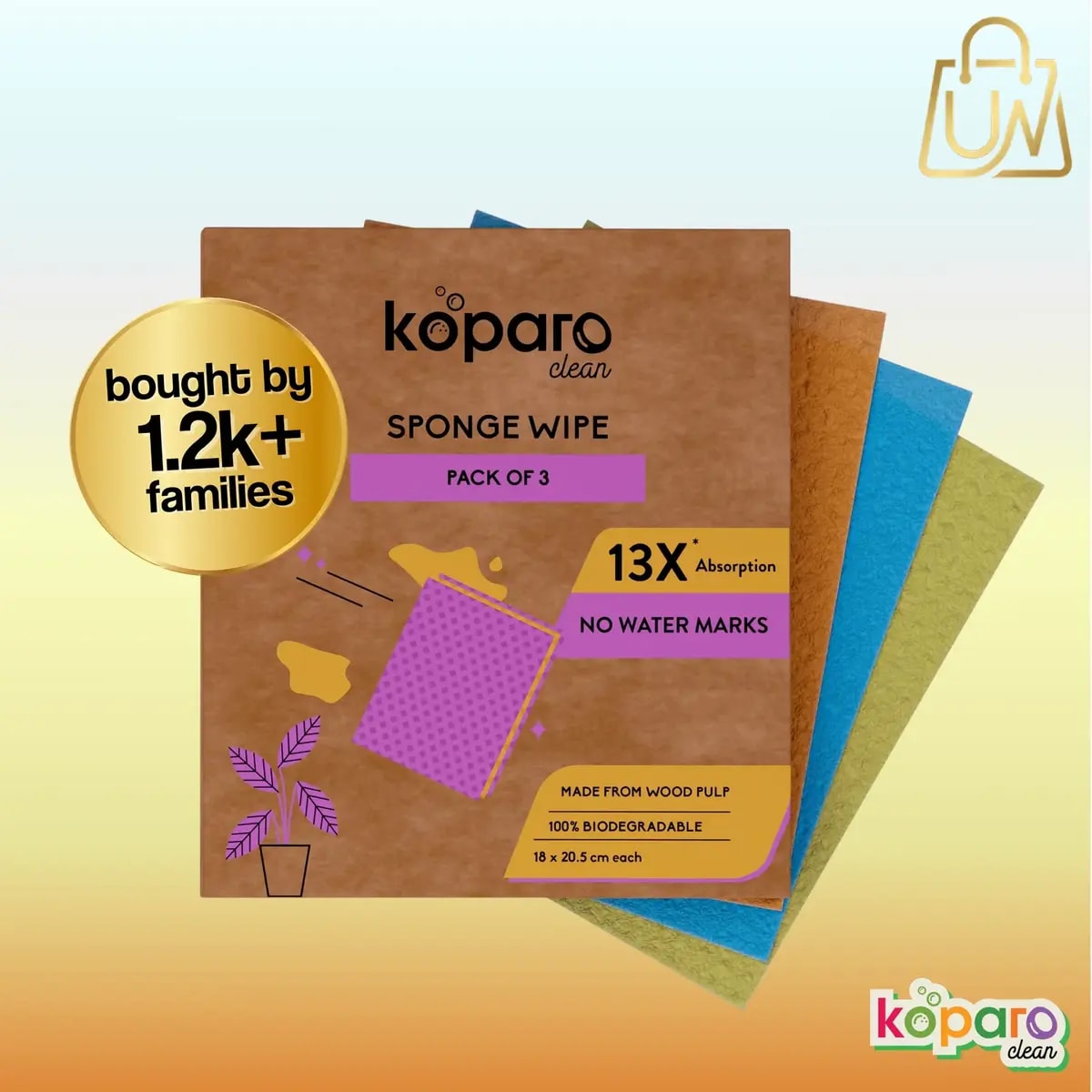 Koparo Kitchen Sponge Wipe – Reusable & Eco-Friendly