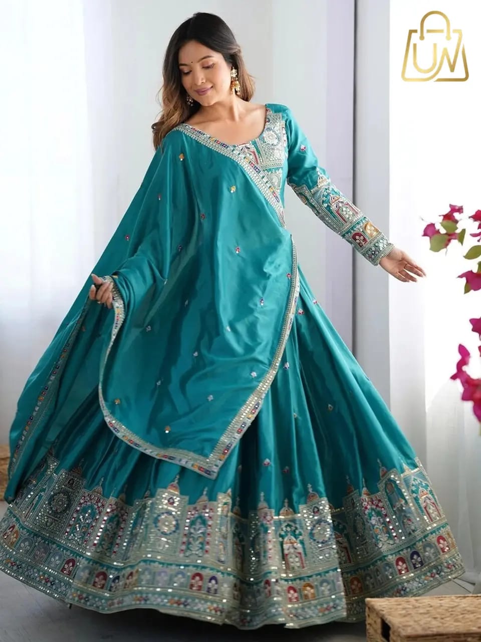 Trivety Royal Embroidered Semi-Stitched Lehenga Choli