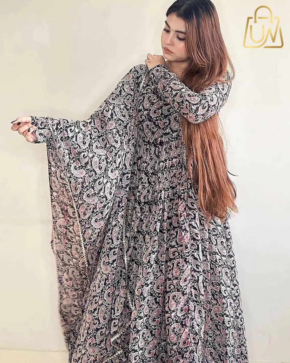 Printed Gown Party Ready