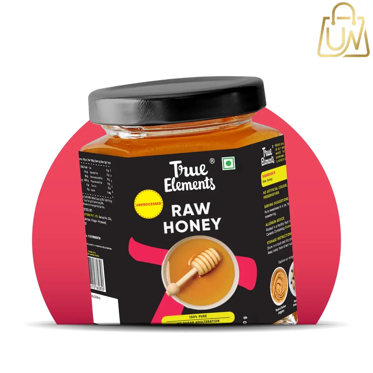 Raw Honey 350gm - Unheated And Unprocessed