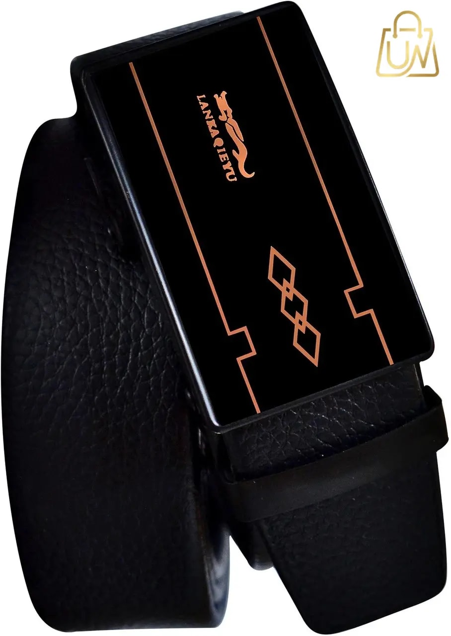 PROVOGUE Men's Black Autolock Grip Formal & Casual Belt