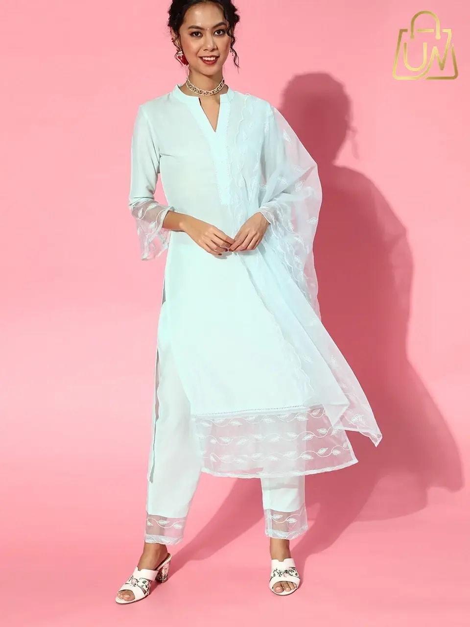 Indo Era Women Woven Design Embroidered Kurta with Trousers & Dupatta - Full Review & Best Price