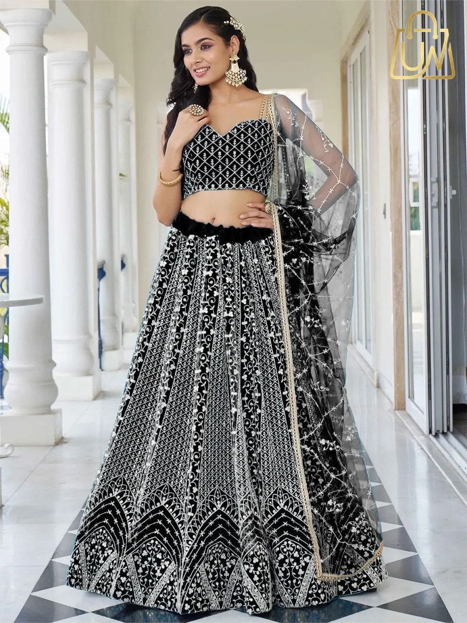 Traditional Elegance: Reelove Factory Embroidered Semi-Stitched Lehenga Choli
