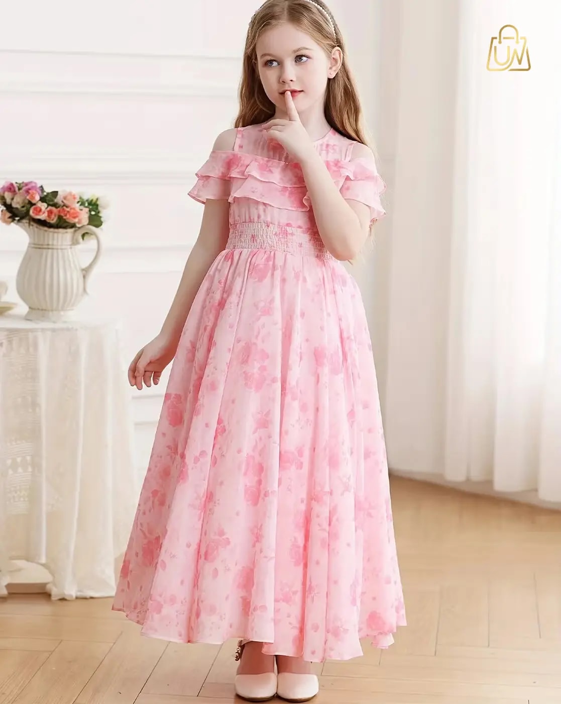 StyleConnect Floral Gown