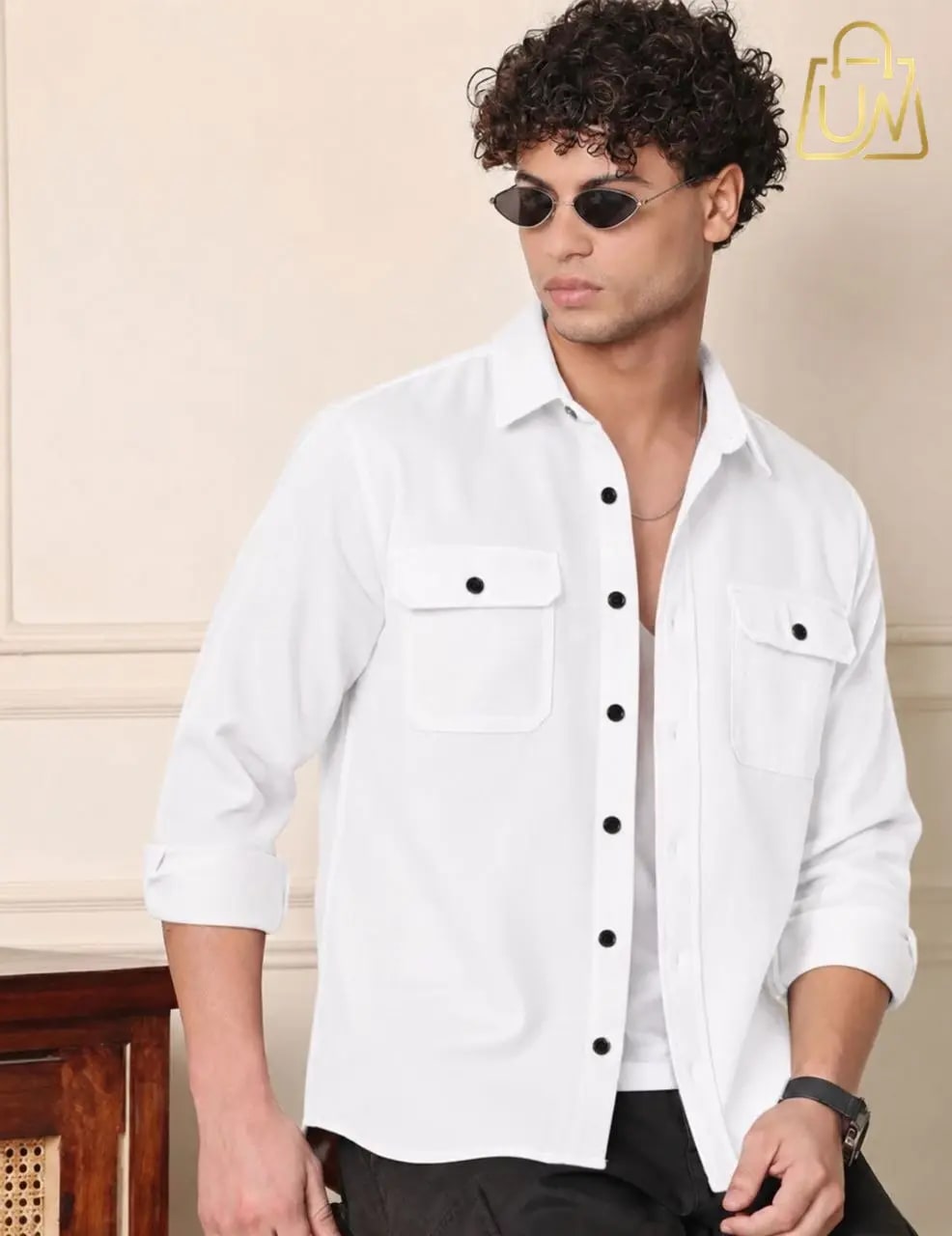 Jcosta Men’s Solid Casual Shirt