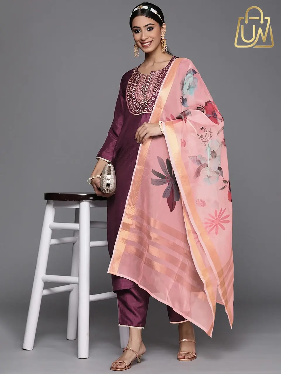 Indo Era Women Woven Design Embroidered Kurta with Trousers & Dupatta - Full Review & Best Price