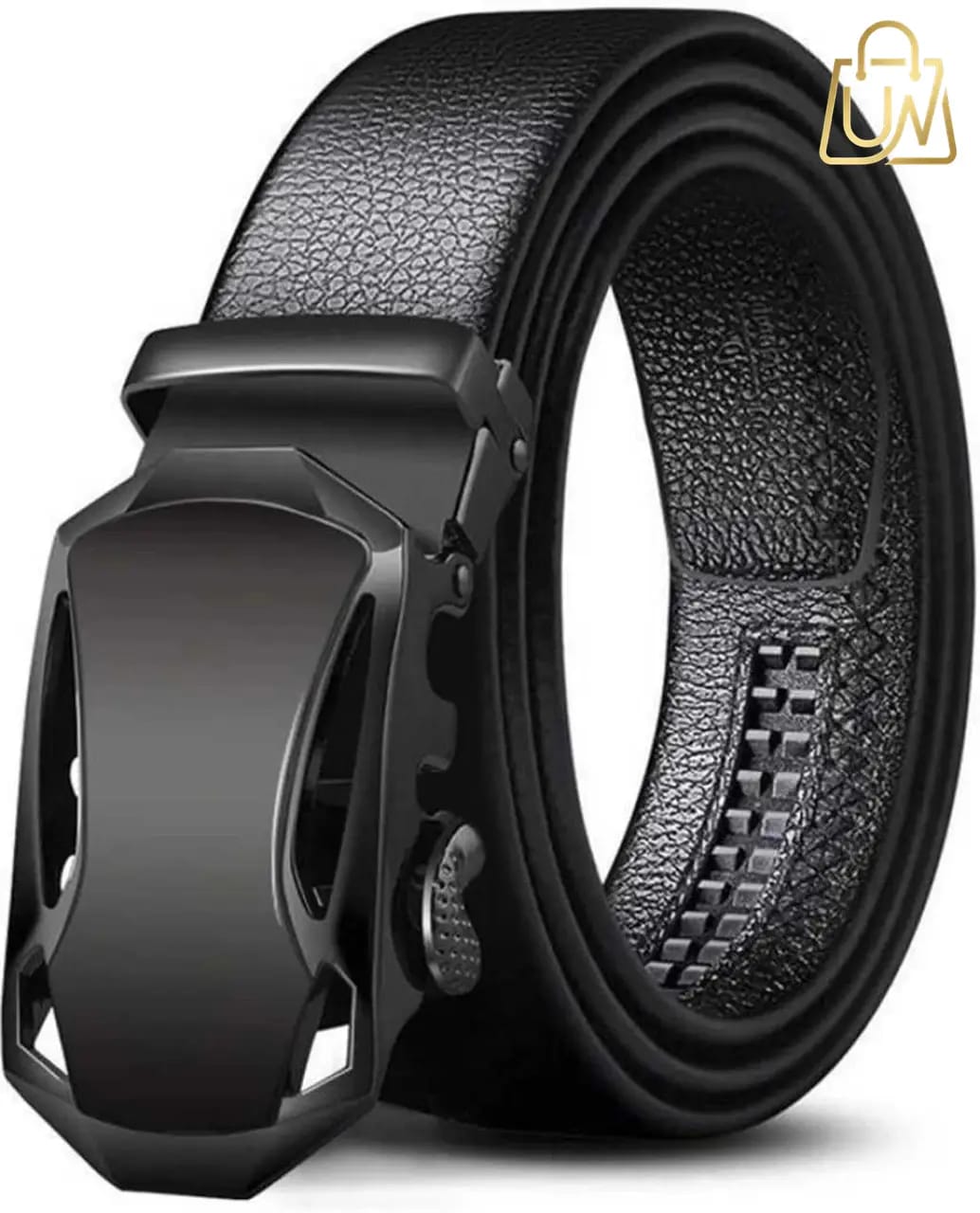 PROVOGUE Men's Black Autolock Grip Formal & Casual Belt