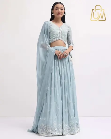 Fabpixel Luxe Embellished & Embroidery Lehenga Choli Set