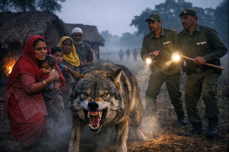 भेड़िया का खौफ – बहराइच के गांवों में डर का माहौल