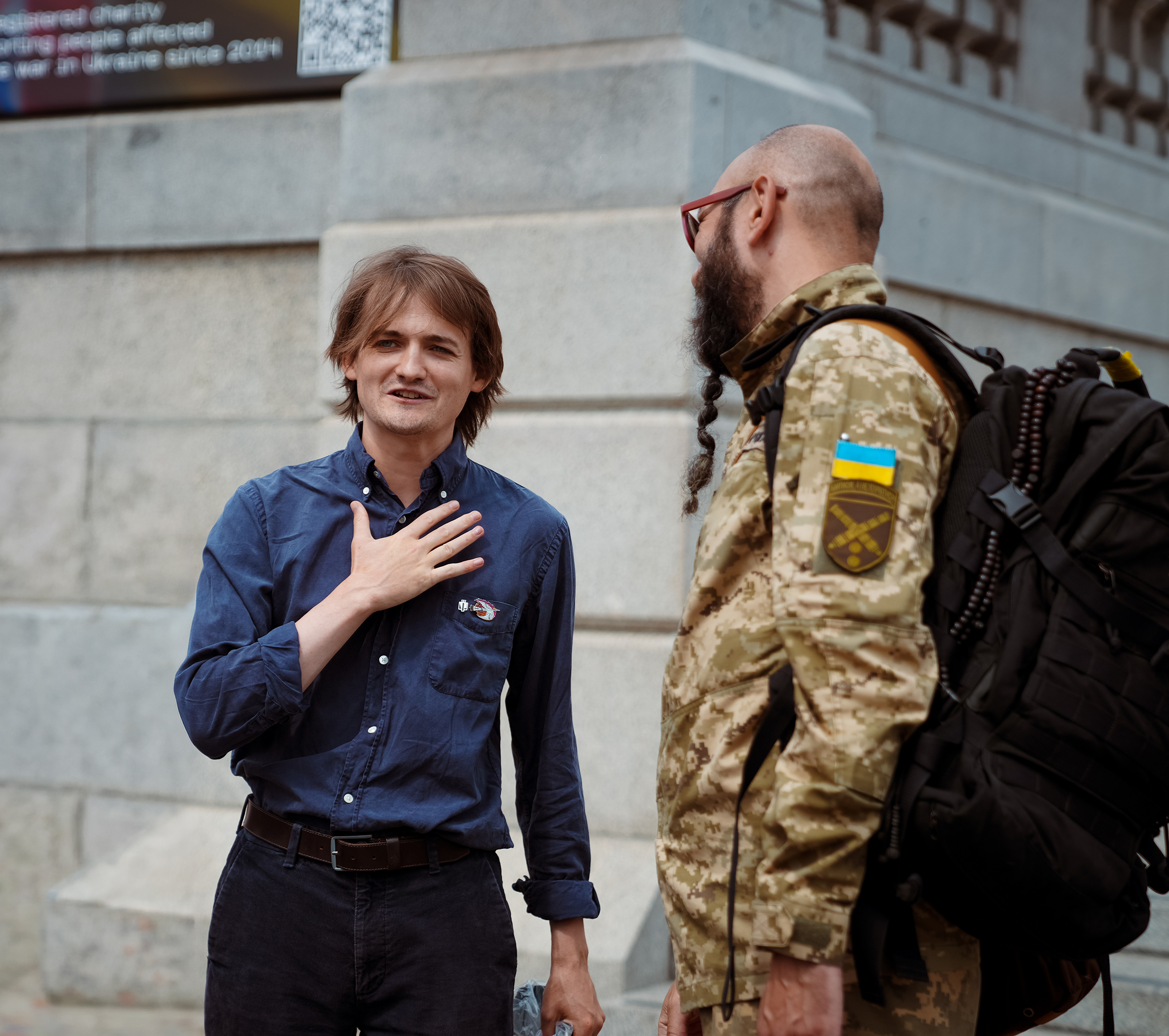 Jack Gleeson at the Trafalgar Square unveiling