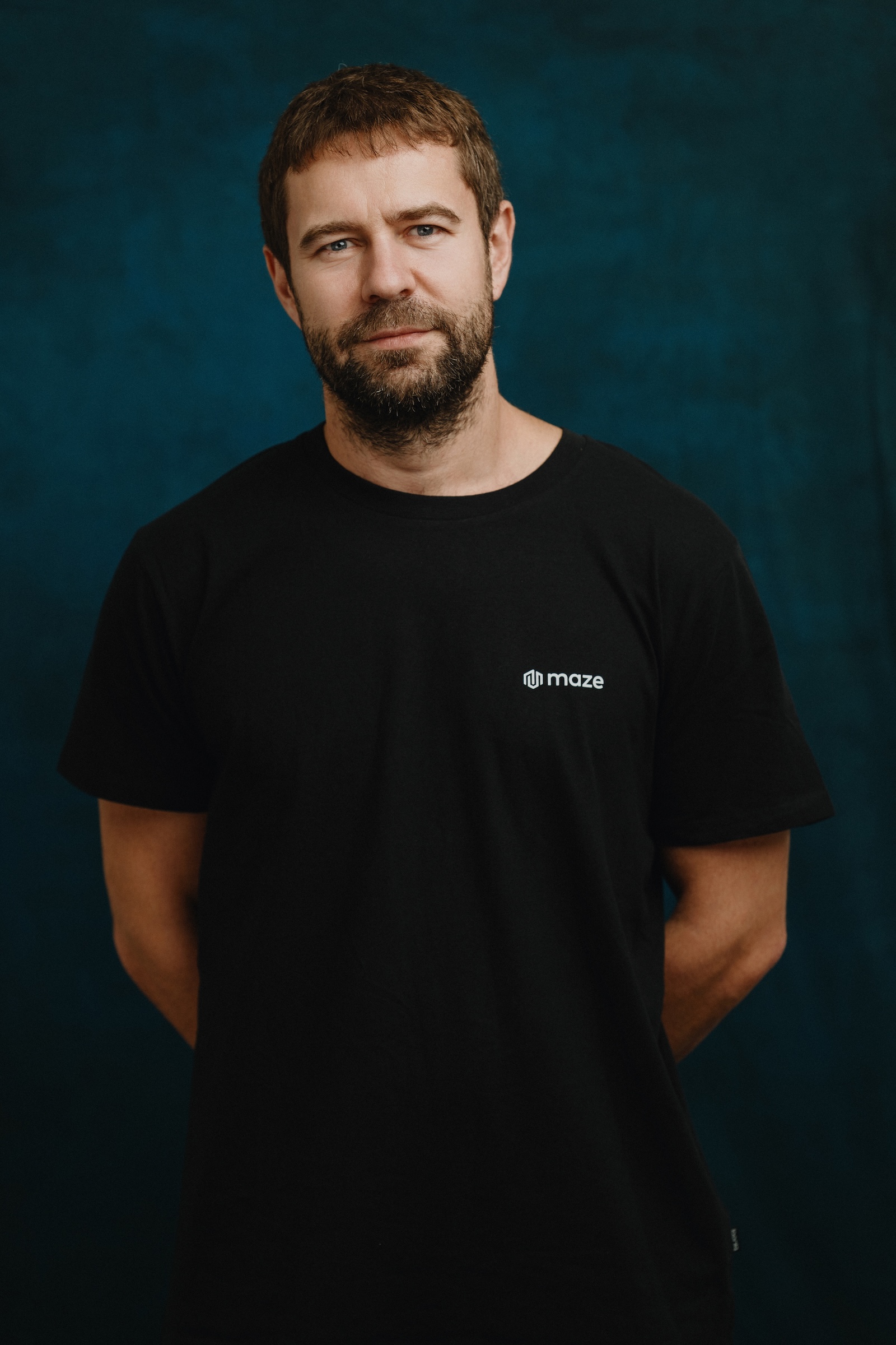 Individual portrait from the Maze team portrait day