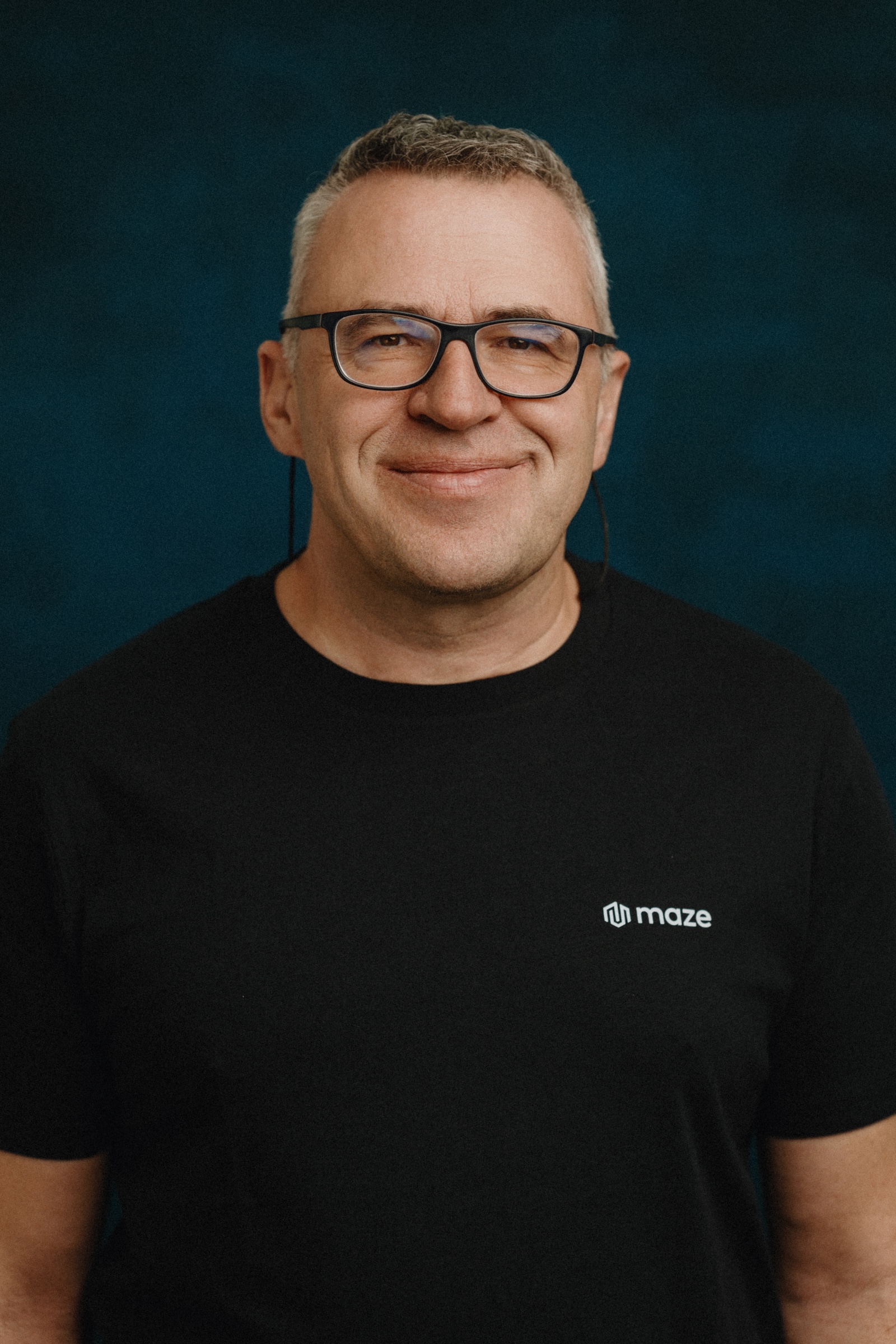 Individual portrait from the Maze team portrait day