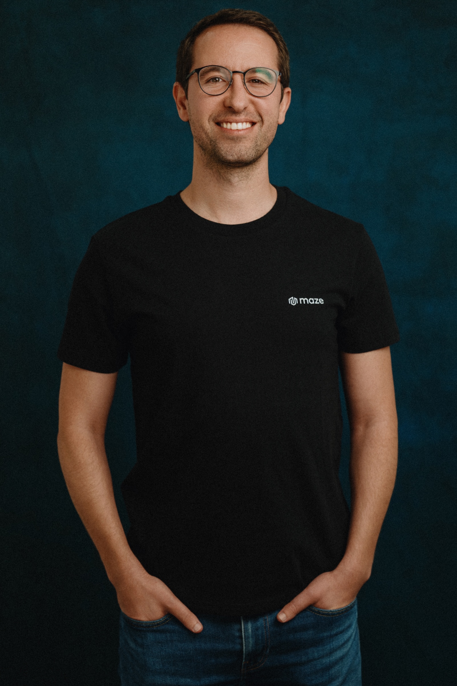 Individual portrait from the Maze team portrait day