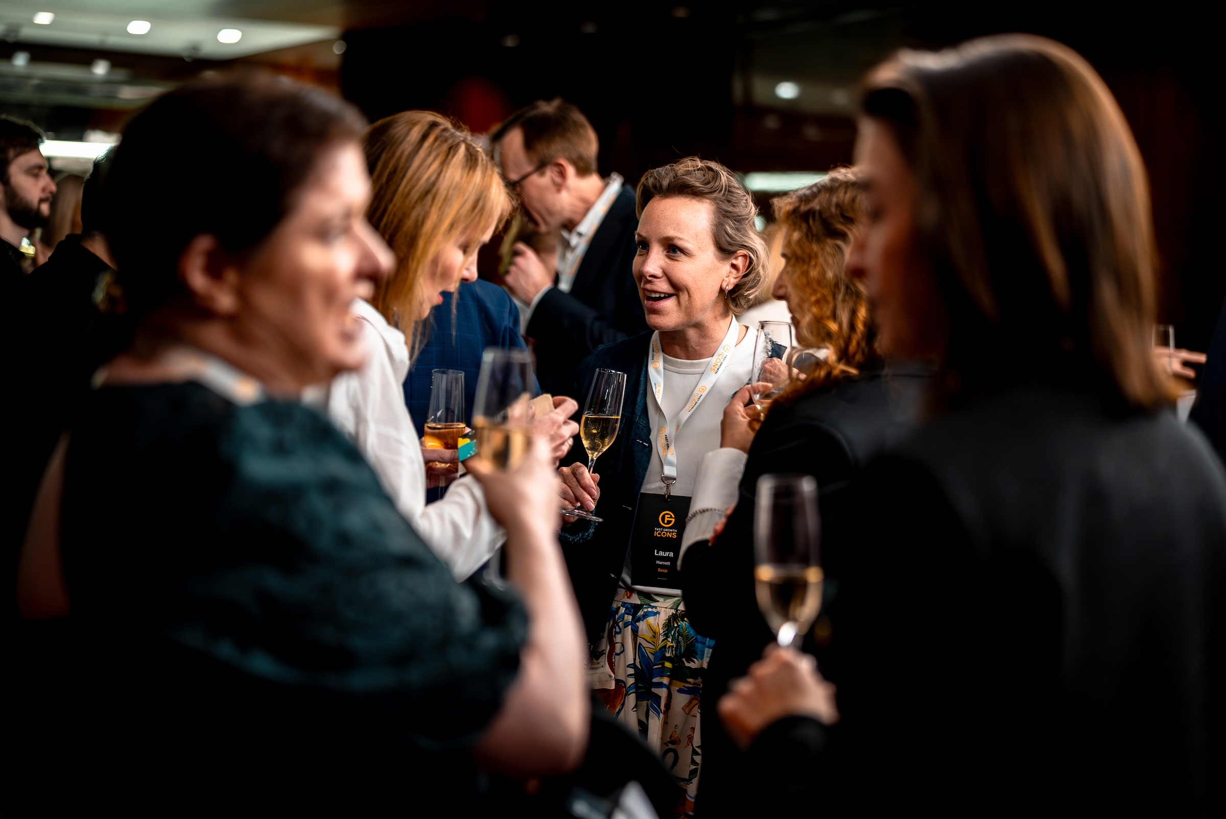 Networking reception at the Bulgari Hotel, London, during a Fast Growth Icons event, photographed by We Stream