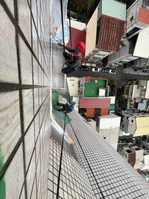 台中南區高空繩索作業/金屬帷幕/丁基膠帶.防水工程