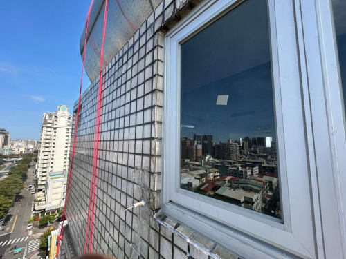 台中市北屯區_高空繩索外牆防水工程
