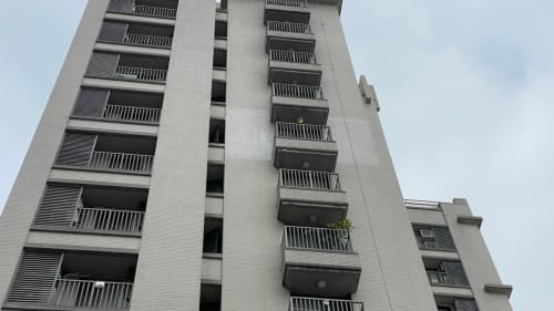 台中市西區_高空繩索外牆陽台防水工程