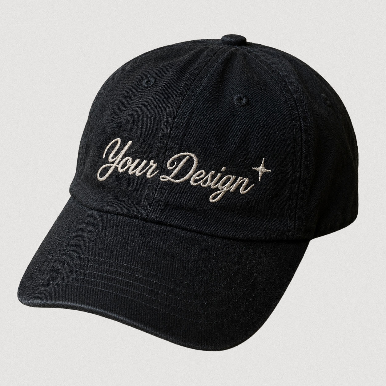 Embroidered cap sample