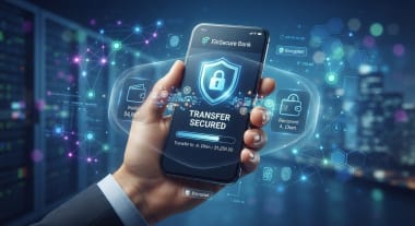 Interface MobCash : navigation, solde et historique des opérations