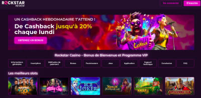 Casino en ligne France : Rockstar Casino, un nouvel acteur plein d’atouts