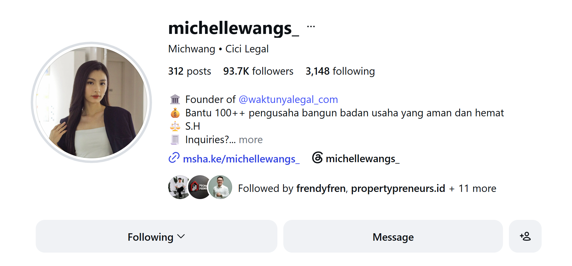 Instagram Michelle Wangs