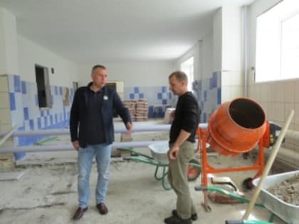 В столовой Итатской СШ ведутся ремонтные работы в рамках областного проекта «Вкусная перемена»