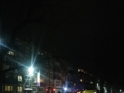 В воскресенье в Прокопьевске тушили пожар в подъезде дома по пр.Ленина