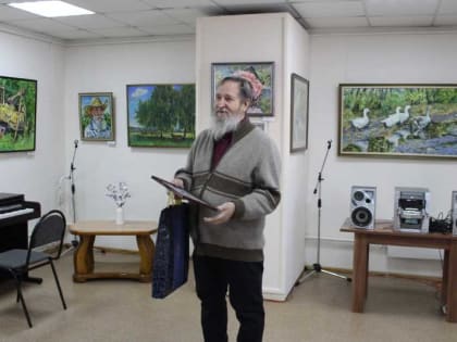 В Картинной галерее Мысков открылась персональная выставка картин члена Союза художников России и Казахстана Вячеслава Протопопова