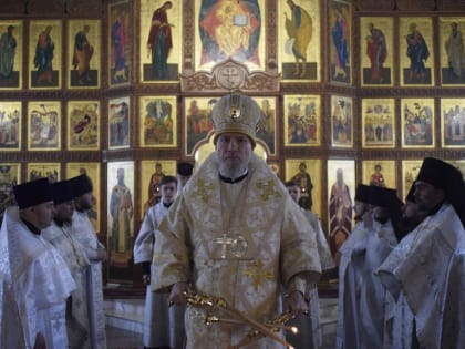 В навечерие Богоявления епископ Владимир совершил Божественную литургию в мужском монастыре с. Безруково