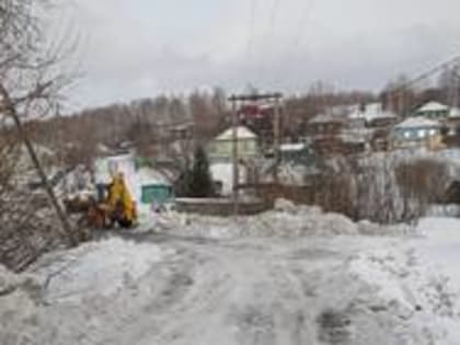 Механизированная уборка снега на территории Куйбышевского района