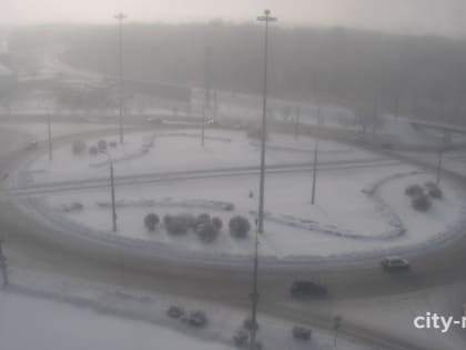 В Новокузнецке из-за сильного мороза местами сильно ухудшилась видимость (ФОТО)