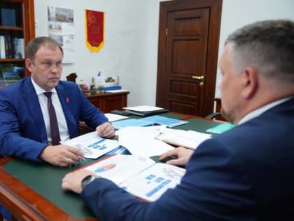 Состоялась рабочая встреча Врио губернатора Ильи Середюка с главой Топкинского округа Сергеем Фроловым