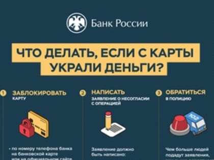 Что делать, если с банковской карты украли деньги?
