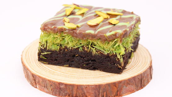 Kunafa Pistachio Brownie